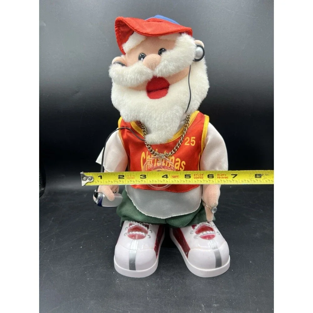 VTG Gemmy Hip Hop Santa Animated Singing Rapping 12” Works 2 Songs Christmas